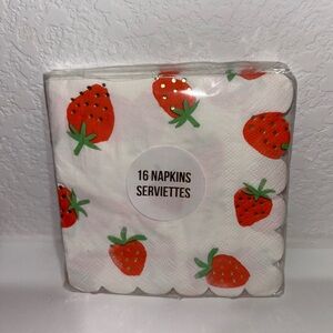 Strawberry Print Napkins